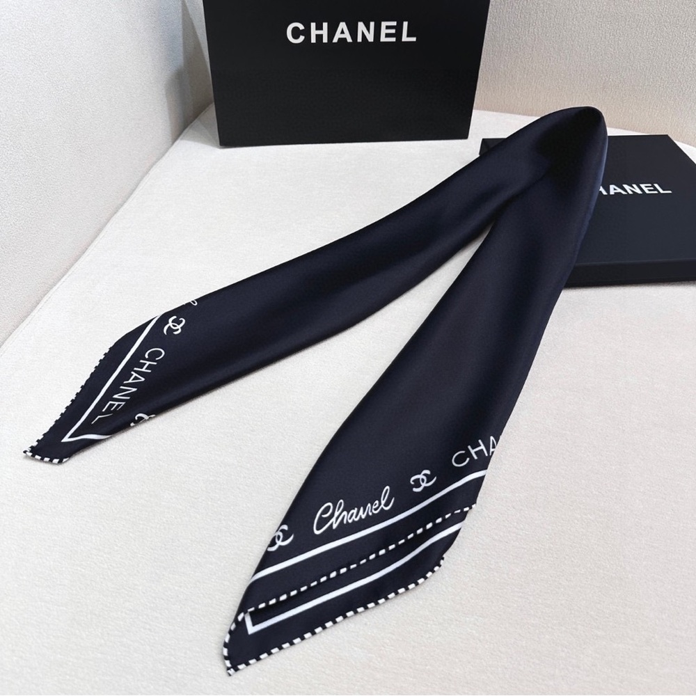 Classic Dark Chanel Scarf